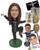 Custom Bobblehead Female Kungfu Master About To Show You Who Is In Charge - Sports & Hobbies Boxing & Martial Arts Personalized Bobblehead & Cake Topper