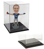 Custom Bobblehead Man Pointing Towards His Stylish Hat - Leisure & Casual Casual Males Personalized Bobblehead & Cake Topper