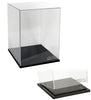 Acrylic Display Case With Black Base - Clear Box Showcase