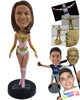Custom Bobblehead Gorgeous Female Superhero In Action Costume And High Boots - Super Heroes & Movies Super Heroes Personalized Bobblehead & Cake Topper