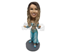Custom Bobblehead Gorgeous Girl In Arabic Costume - Super Heroes & Movies Movie Characters Personalized Bobblehead & Cake Topper