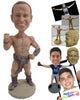 Custom Bobblehead Muscular Spartan In A Warrior Costume - Super Heroes & Movies Movie Characters Personalized Bobblehead & Cake Topper