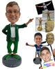 Custom Bobblehead Funny guy wearing Lucky custome smoking cigar wth huge shoes - Super Heroes & Movies Movie Characters Personalized Bobblehead & Action Figure