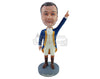 Custom Bobblehead Historical Character wearing antique clothes poiting up to the victory - Super Heroes & Movies Movie Characters Personalized Bobblehead & Action Figure