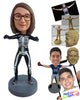 Custom Bobblehead Halloween skeleton costume female body coming back from the grave - Super Heroes & Movies Movie Characters Personalized Bobblehead & Action Figure