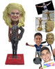 Custom Bobblehead Scary Villain Girl - Super Heroes & Movies Movie Characters Personalized Bobblehead & Cake Topper