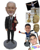 Custom Bobblehead Male Violin Player  - Musicians & Arts Strings Instruments Personalized Bobblehead & Cake Topper