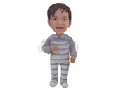 Custom Bobblehead Baby Boy Wearing Suspenders - Parents & Kids Babies & Kids Personalized Bobblehead & Cake Topper