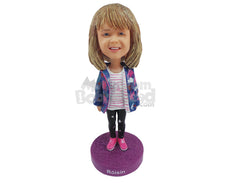Custom Bobblehead Small Child Dressed Very Casually - Parents & Kids Babies & Kids Personalized Bobblehead & Cake Topper