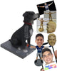 Custom Bobblehead Pet Dog Sitting Wearing A Secure Leash - Pets & Animals Dogs Personalized Bobblehead & Cake Topper