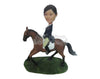 Custom Bobblehead Gorgeous Equestrian Lady Riding A Horse - Pets & Animals Horses Personalized Bobblehead & Cake Topper