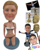 Custom Bobblehead Naughty Girl Taking Off Her Clothes - Sexy & Funny Sexy & Naughty Personalized Bobblehead & Cake Topper