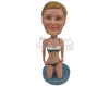 Custom Bobblehead Naughty Girl Taking Off Her Clothes - Sexy & Funny Sexy & Naughty Personalized Bobblehead & Cake Topper