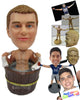 Custom Bobblehead Sexy Man Relaxing In Hoy Jacuzzi - Sexy & Funny Sexy & Naughty Personalized Bobblehead & Cake Topper