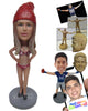 Custom Bobblehead Gorgeous Girl In Her Bra And Panties Posing For A Picture - Sexy & Funny Sexy & Naughty Personalized Bobblehead & Cake Topper