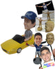Custom Bobblehead Stylish Man Driving A Convertible Car - Motor Vehicles Cars, Trucks & Vans Personalized Bobblehead & Cake Topper