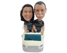 Custom Bobblehead Couple In A Convertible Car - Motor Vehicles Cars, Trucks & Vans Personalized Bobblehead & Cake Topper