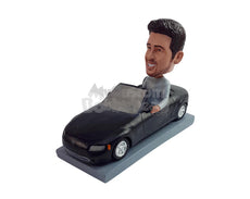 Custom Bobblehead Nice male driving his cool car wearing a nice long sleeve round neck shirt - Motor Vehicles Cars, Trucks & Vans Personalized Bobblehead & Action Figure