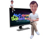 Personalized Computer Screen & Car Dashboard Sitting Buddy Custom Bobblehead - Limited Time Deals Personalized Bobblehead & Action Figure